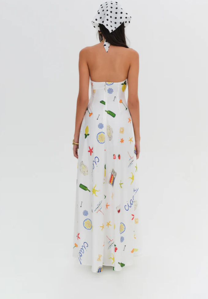 CARLA STRAPLESS MAXI DRESS