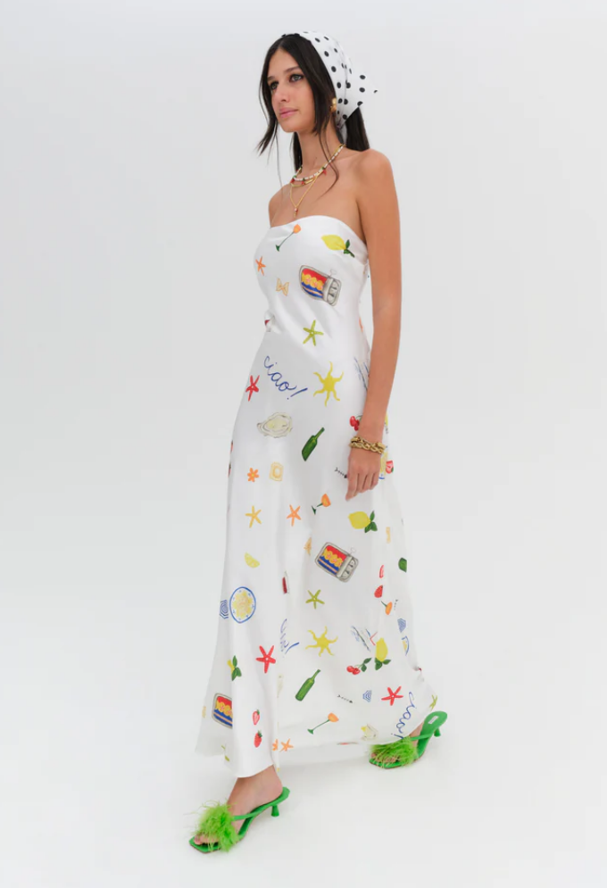 CARLA STRAPLESS MAXI DRESS