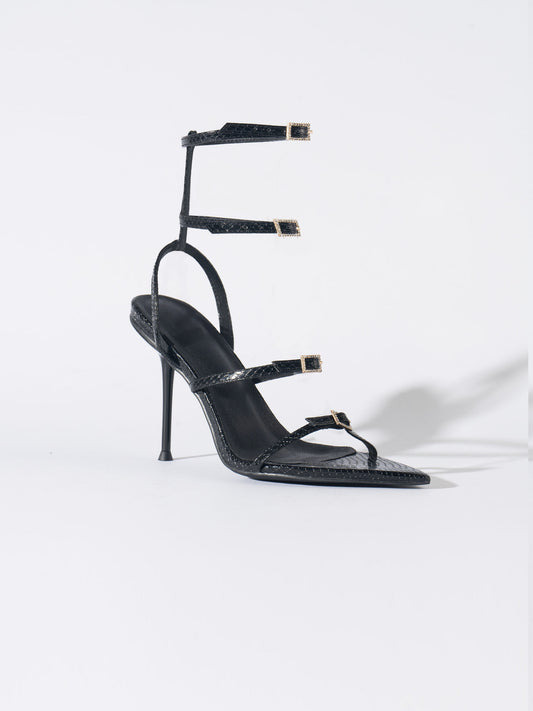 LONI LINE ASYMMRYTIV STRAPPY HEELS