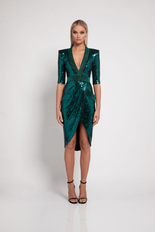 EYE OF HORUS SEQUIN DRESS