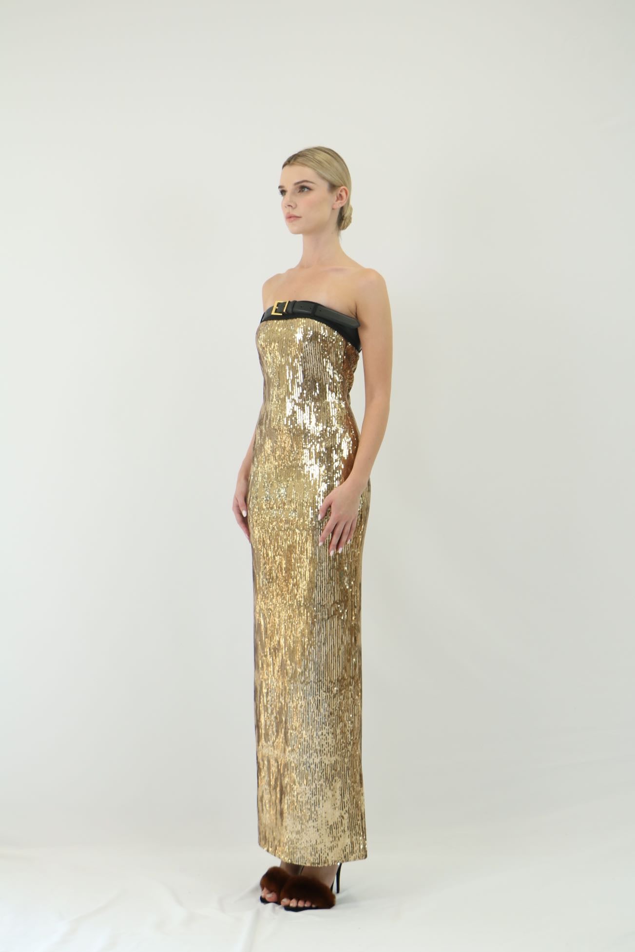 SUNFLOWER GOLDEN SPARKLE DRESS