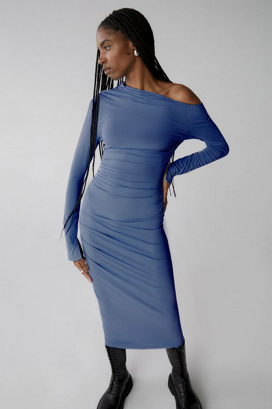 ADELAIDE JERSEY MIDI DRESS