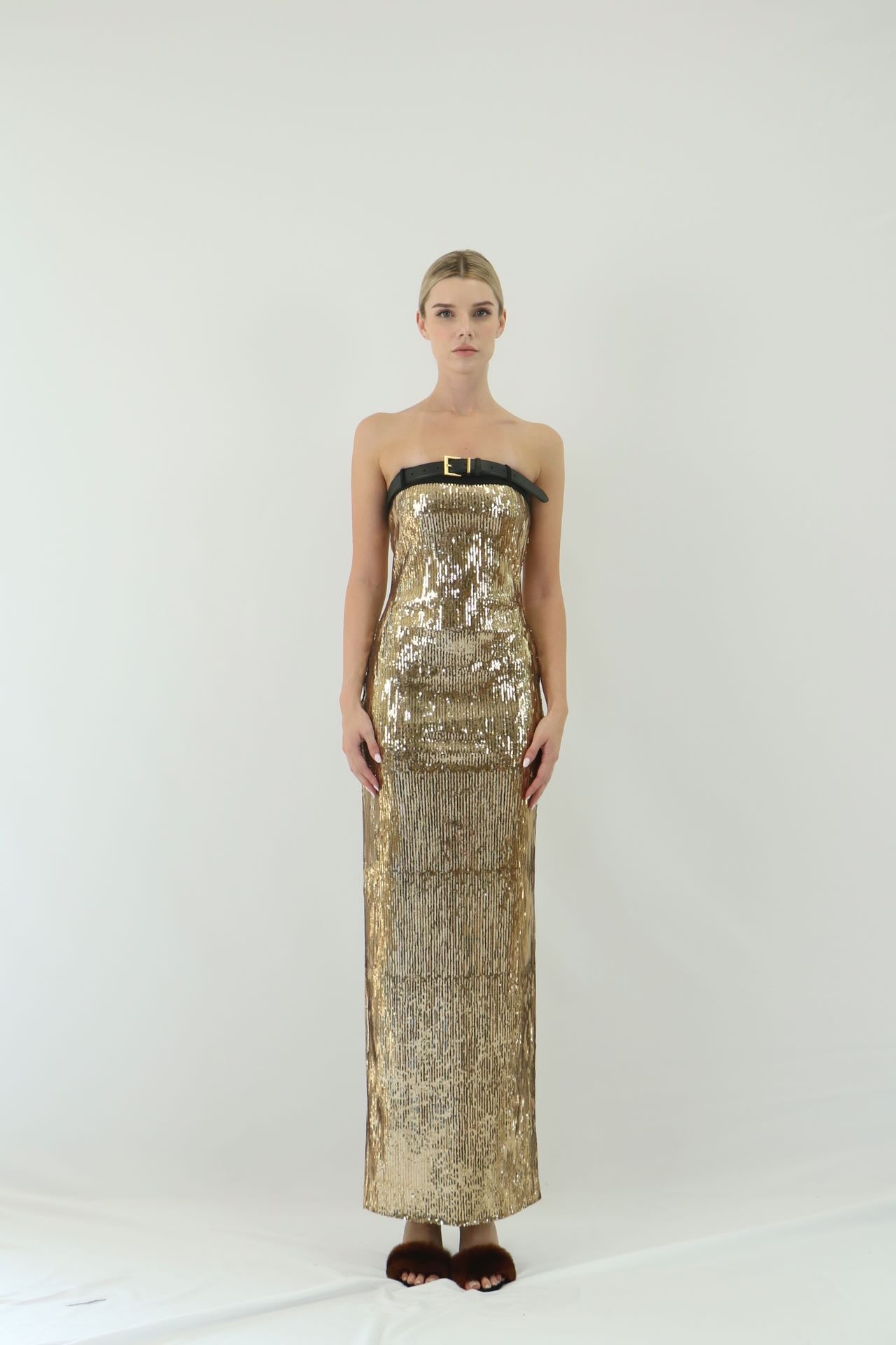 SUNFLOWER GOLDEN SPARKLE DRESS