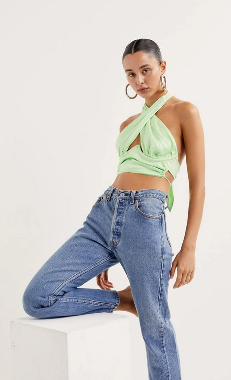 RANA CROSS FRONT CROP TOP