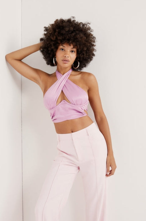 RANA CROSS FRONT CROP TOP