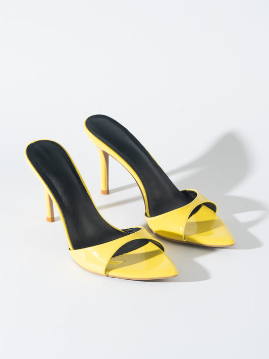 BANDEL PVC MULES NEON YELLOW