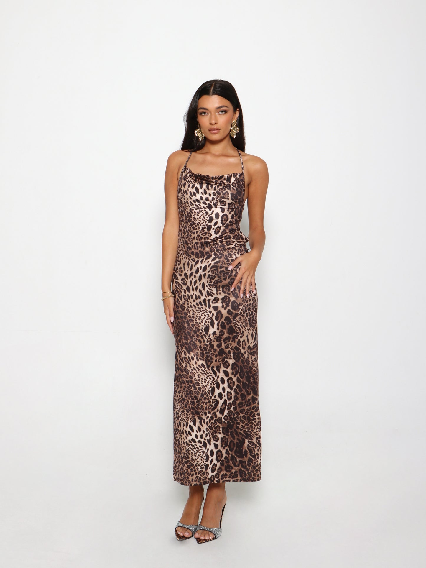 ALLURE LEOPARD MAXI DRESS