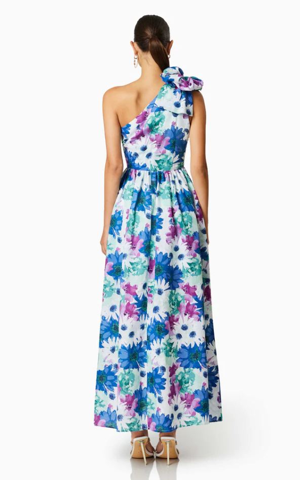 ALOHA ONE SHOULDER MIDI DRESS