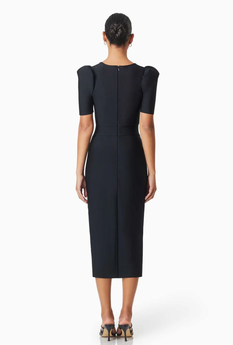 NEOMA MIDI DRESS IN BLACK